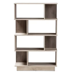Baxton Studio Teagan 50" H Bookcase, Oak Brown (146-8300-HiT)