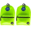 Bazic Basic 2-Piece Laptop Backpack Set, Medium, Lime Green, 2/Bundle (BAZ1034-2)