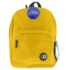 Bazic Classic Laptop Backpack, Medium, Mustard Yellow (BAZ1062)
