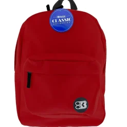 BAZIC Products® Classic Backpack 17" Burgundy, Pack of 2 (BAZ1059-2)