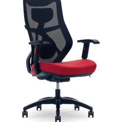 Beautyrest Duo-EX Ergonomic Mesh Swivel Computer Chair, Red (60051-RED)