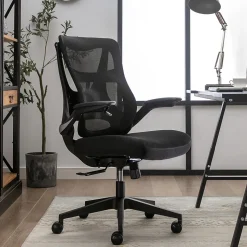 Beautyrest ErgoMax Ergonomic Mesh Swivel Task Chair, Black (60078-BLK)