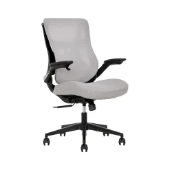 Beautyrest ErgoMax Ergonomic Mesh/Fabric Swivel Task Chair, Gray (60078-Gry)