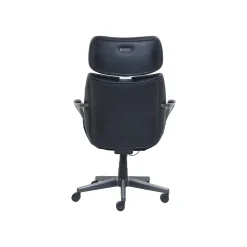 Beautyrest Leather Computer and Desk Chair, Black/Gray (51546)