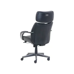 Beautyrest Leather Computer and Desk Chair, Black/Gray (51546)