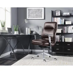 Beautyrest Platinum Abott Mid-Back Task Chair, Brown (49608BR)
