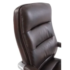Beautyrest Platinum Sofil Bonded Leather Executive Chair, Brown (49404BR)