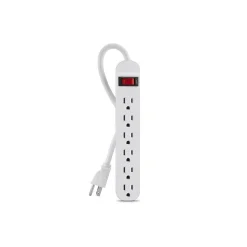 Belkin 6 Outlet Power Strip, White (F9P609-03)