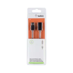 Belkin 10' USB A Male/A Female, Black (F3U153BT3M)