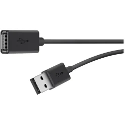 Belkin 6' USB A Male/A Female, Black (F3U153BT1.8M)