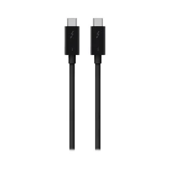 Belkin 2.6' USB Thunderbolt 3 USB-C to USB-C Cable, Black (F2CD084BT0.8MBK)