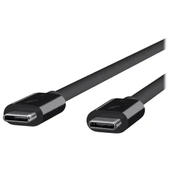 Belkin 2.6' USB Thunderbolt 3 USB-C to USB-C Cable, Black (F2CD084BT0.8MBK)