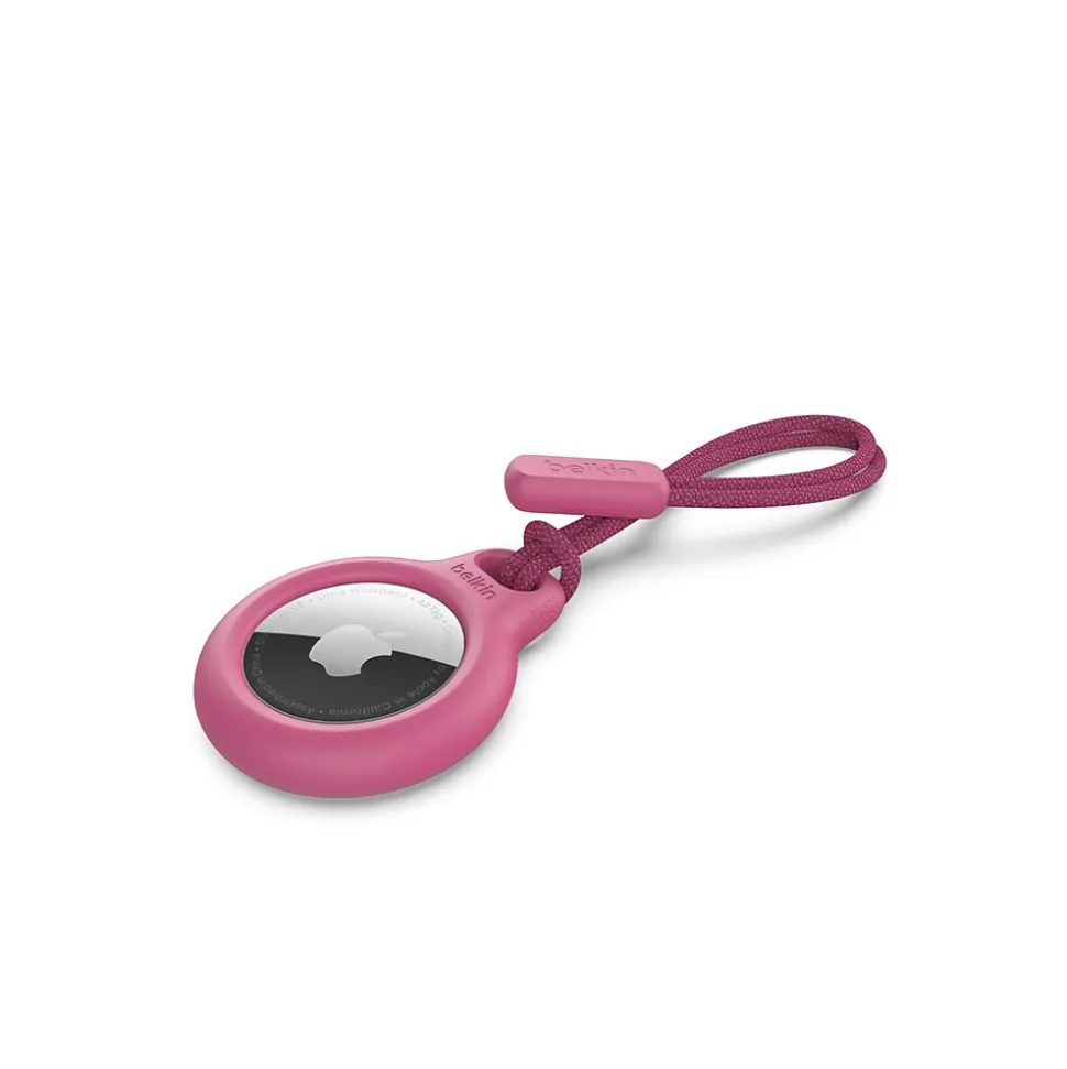 Belkin AirTag Secure Holder with Strap, Pink (F8W974btPNK)