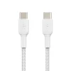 Belkin BOOST CHARGE 3.3 ft. Braided USB-C to USB-C Cable, White (CAB004BT1MWH)