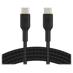 Belkin BOOST CHARGE 6.56' USB Type-C to Type-C Power Cable, Male to Male, Black (CAB004BT2MBK)