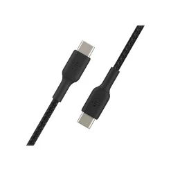 Belkin BOOST CHARGE 6.56' USB Type-C to Type-C Power Cable, Male to Male, Black (CAB004BT2MBK)
