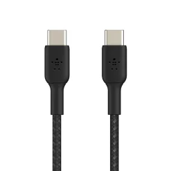 Belkin BOOST CHARGE Braided USB-C to USB-C Cable, 1m / 3.3 ft., Black