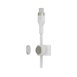 Belkin BOOST CHARGE PRO Flex 6.6' USB Type-C to Lightning Power Cable, Male to Male, White (CAA011BT2MWH)
