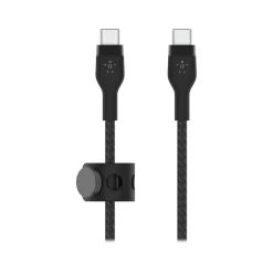 Belkin BOOST CHARGE PRO Flex USB Type-C Cable for Most Smartphones, Black (CAB011BT2MBK)