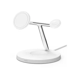 Belkin BOOST CHARGE PRO 3-in-1 Wireless Charger for iPhone 12, White (WIZ009ttWH)