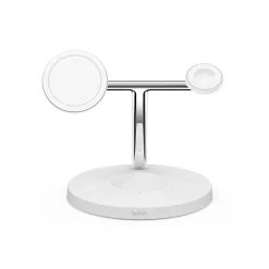 Belkin BOOST CHARGE PRO 3-in-1 Wireless Charger for iPhone 12, White (WIZ009ttWH)