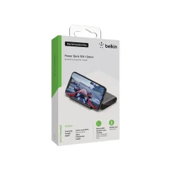 Belkin BOOST CHARGE USB Power Bank with Stand for Most Smartphones, 10000mAh, Black (BPZ002BTBK)
