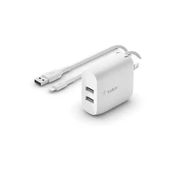 Belkin BOOST CHARGE USB-A Wall Charger for Multiple Brands, White (WCD001dq1MWH)
