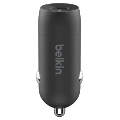 Belkin BOOST CHARGE USB-C to Lightning Cable Car Charger for Multiple Brands, Black (F7U099bt04-BLK)