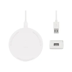 Belkin BOOST CHARGE Wireless Charging Pad for Most Smartphones, White (WIA001TTWH)