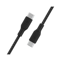 Belkin BoostCharge 6.56' USB-C to USB-C Power Cable, Male to Male, Black (CAB014BT2MBK)