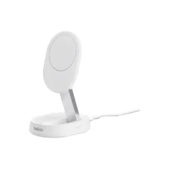 Belkin BoostCharge Pro Magnetic Wireless Charging Stand with Qi2 15W, White (WIA008ttWH)