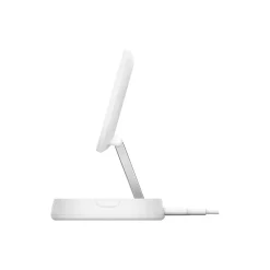 Belkin BoostCharge Pro Magnetic Wireless Charging Stand with Qi2 15W, White (WIA008ttWH)