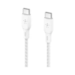 Belkin BoostCharge USB Type-C to USB Type-C Charging Cable, 6.6 ft., White, 2/Pack (CAB014bt2MWH2PK)
