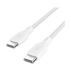 Belkin BoostCharge USB Type-C to USB Type-C Charging Cable, 6.6 ft., White, 2/Pack (CAB014bt2MWH2PK)