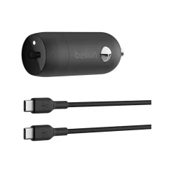 Belkin BoostCharge USB-C Car Charger, Black (CCA004BT1MBK-B6)