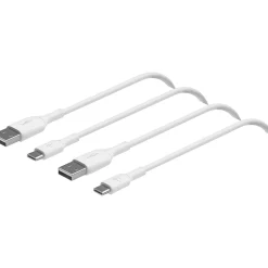 Belkin BoostCharge USB-C to USB-A Charging Cable, 3.3 ft., White, 2/Pack (CAB001bt1MWH2PK)
