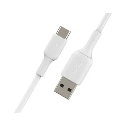 Belkin BoostCharge USB-C to USB-A Charging Cable, 3.3 ft., White, 2/Pack (CAB001bt1MWH2PK)