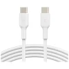 Belkin BoostCharge USB-C to USB-C Charging Cable, 3.3 ft., White, 2/Pack (CAB003bt1MWH2PK)
