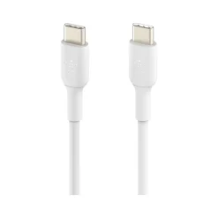 Belkin BoostCharge USB-C to USB-C Charging Cable, 3.3 ft., White, 2/Pack (CAB003bt1MWH2PK)