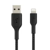 Belkin Lightning to USB-A Boost Charge Braided Cable, 6.6', MFi-Certified, Black