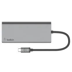 Belkin Multimedia 5-Port USB-C Hub, Gray (F4U092BTSGY)
