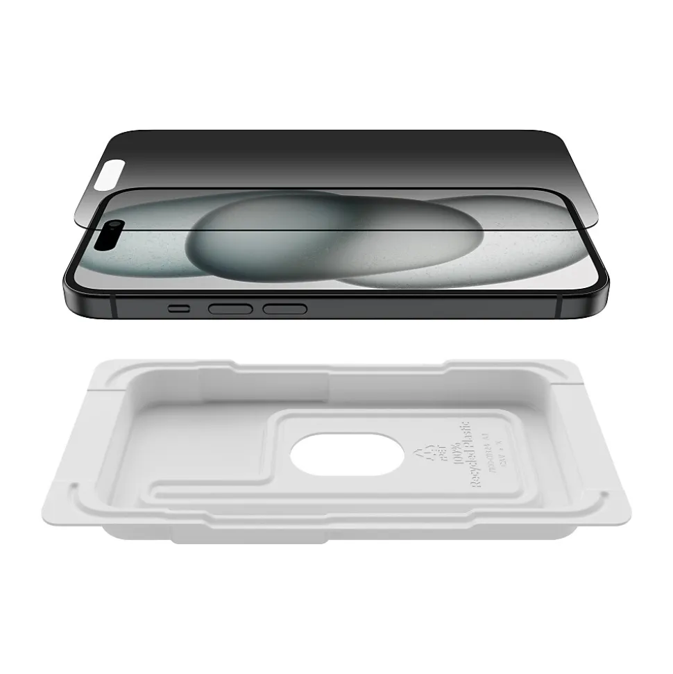 Belkin ScreenForce Tempered Glass Protector for iPhone 15 (OVA147zz)