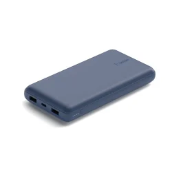 Belkin USB-A/USB-C Power Bank for Multiple Brands, 20000 mAh, Blue (BPB012btBL)