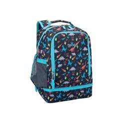 bentgo Kids Prints Dinosaur Backpack with Lunch Box, Multicolor (BGBKPAK-DNO)