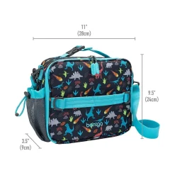 bentgo Kids Prints Dinosaur Lunch Bag, Multicolor (BGPTBAG-DNO)