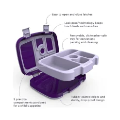 bentgo Kids Prints Unicorn Lunch Box, Multicolor (BGKDPT-UNI)