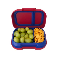 bentgo Kids Snack Container, Red/Royal, 12 oz. (BGKDSNK-R)