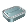 Bentgo MicroSteel Lunch Box, Aqua, 41 oz. (BGSTLCH-AQ)
