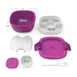 bentgo Salad Container, Purple, 54 oz. (BGOSAL-P)