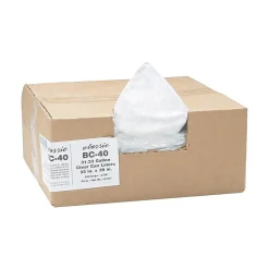 Berry Global Classic 33 Gallon Industrial Trash Bag, 33" x 39", Low Density, 0.6 mil, Clear, 250 Bags/Box (WEBBC40-538942)